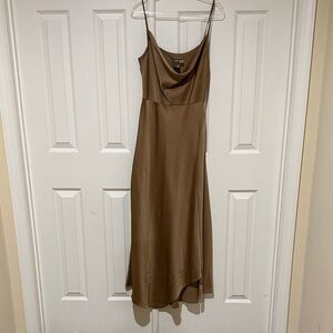 Taylor Brown High Low Slip Dress